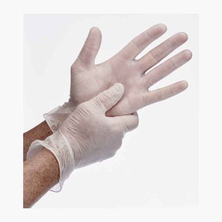 Biltema - Vinylhanske uten pudder 100-pakning str. S