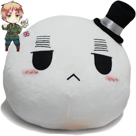 Pyöreä täytetty tyyny Hetalia pehmo koristeellinen nukke syntymäpäivälahja (UK) Merkki: Dejin