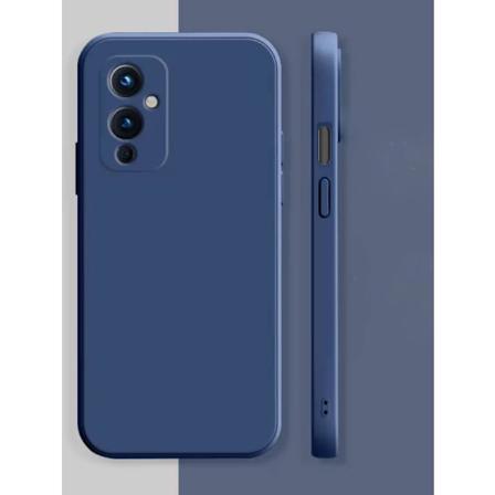 Oneplus 9 Mikrofiber Silikonskal Blå