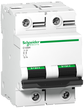 Schneider Electric A9N18459 Johdonsuojakatkaisija 125A, Liitäntätulpat & kaapelit