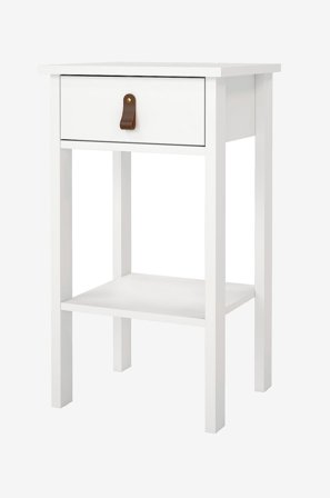 Tvilum - Madrid Natbord 1 skuffe - Hvid - Sengeborde - Fra Homeroom