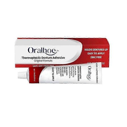 Långvarigt termoplastiskt proteslim, justerar och stramar åt lösa proteser