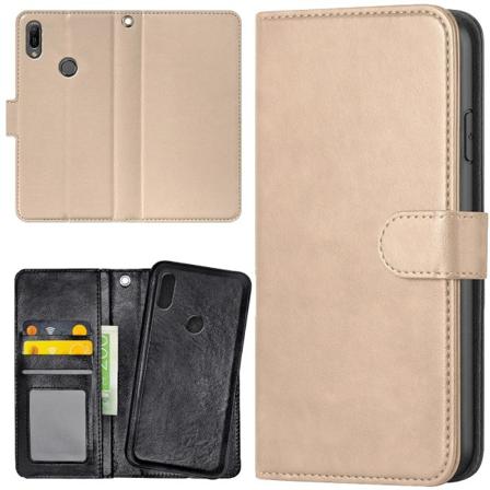 Huawei Y6 (2019) - Lompakkokotelo/Kuoret Beige Beige