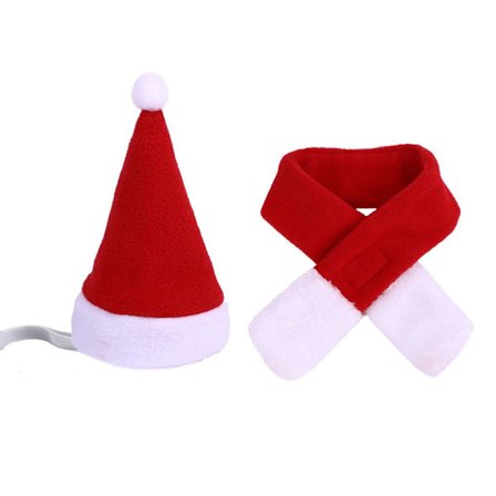 Kæledyrskostume til katte og hunde, inklusive julehat og outfit Style 1 KLB
