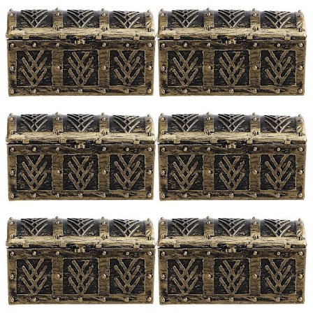 12 stk pirat leketøy skattkiste lekekasse piratkiste smykkeskrin karibisk piratkiste