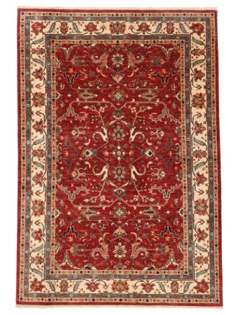 Koberec Orientální Ziegler Fine 186X268 Tmavě Červená/Černá (Vlna, Pákistán)