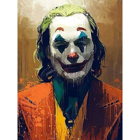 30x40cm 5D DIY Diamantmaleri Sæt - Klovn, fuld diamant broderi