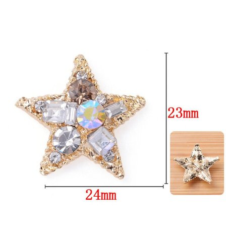 10 STK Perleknapp Rhinestone-knapper 2 2