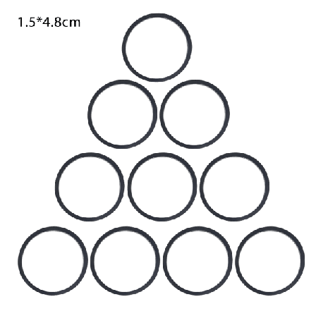 10 st/påse 1,5 mm Universal Kassettbandspelare Remmar Olika släta gummi C