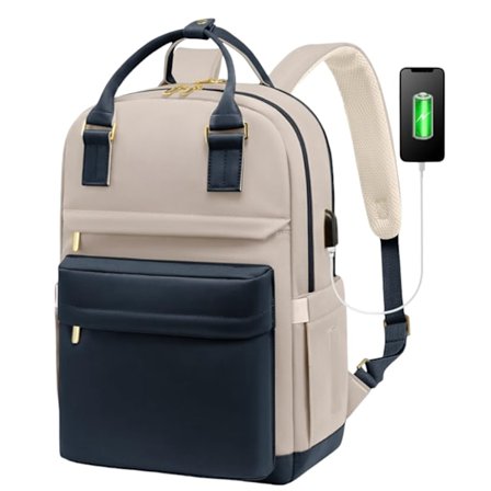 45x36x33 Vandtæt og Rummelig Håndbagage med Skorum og USB-port Multifunktionel Tyverisikret Rygsæk til Rejser og Udflugter