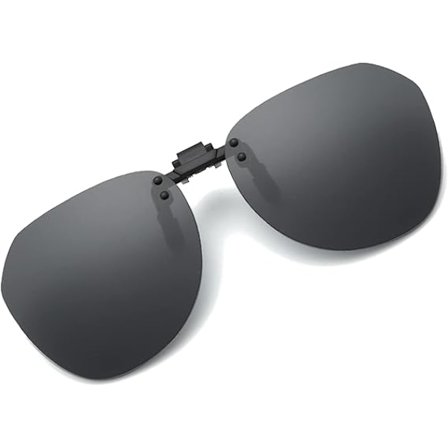 Clip-on solglasögon - Polariserade clip-on solglasögon över glasögon unisex, ramlösa polariserade flip-up solglasögon - JAN-