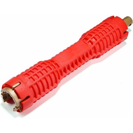 Rørskiftenøkkel Multifunksjon, Tap Wrench, Multifunksjon Bytte Kran Verktøy Reparasjonsverktøy for Kran og Vask Rørlegger Sokkel Nøkkel 