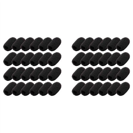48 Pakk Mini Skum Vindskjerm Headset Mikrofon Svamp Deksel Beskyttelse for Klips og Mikrofon