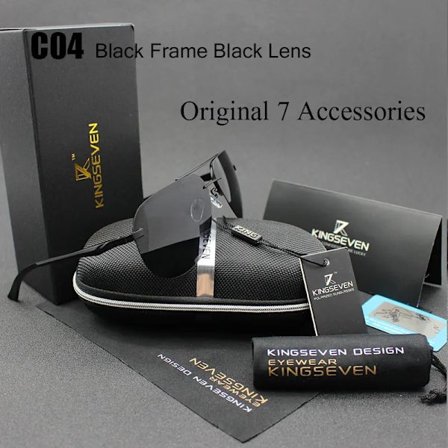 KINGSEVEN Polariserade solglasögon i aluminium och magnesium för män, för bilförare, spegelglas, fiske, damglasögon för män