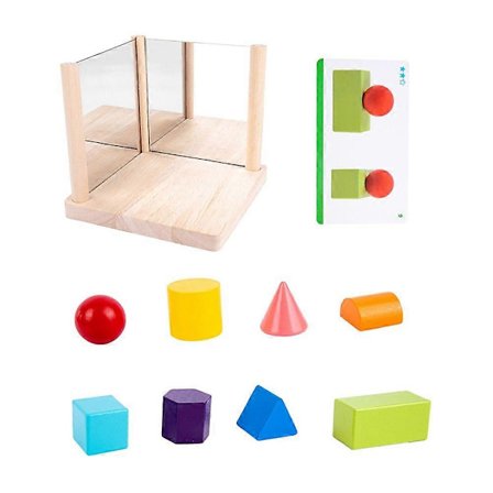 1 Sarja peilipalikoita Lelu Geometrinen lelu Looginen harjoituslelu lapsille