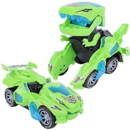 Transforming Dinosaur Toy, 2 In 1 Automatic Dinosaur Transformer Toy