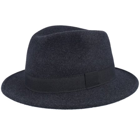 MJM Hats - Grigio fedora Cappello - Felix 32 Crushable Anthracite Fedora @ Hatstore