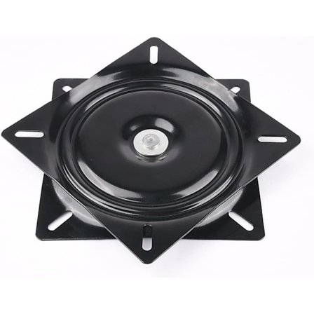 15 cm drejelig bakke, kraftig firkantet drejeplade - stålkugleleje - 360° roterende bundplade, kompatibel med barstol, stol, tv-bord, bar, drejelig Bo