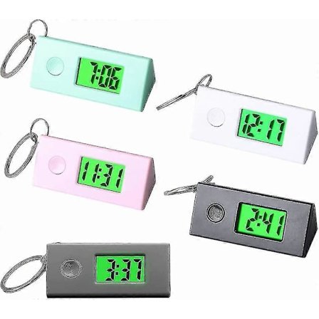 Nøglering Lommeur, multifunktionelt Karabinhageur, personligt Sygeplejeur, bærbart Digitalt Ur Nøglering Rygsæk Nøglering Ur til Børn