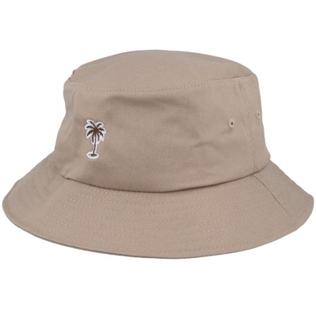 Iconic - Beige bucket Cappello - Summer Palm Logo Khaki Bucket @ Hatstore