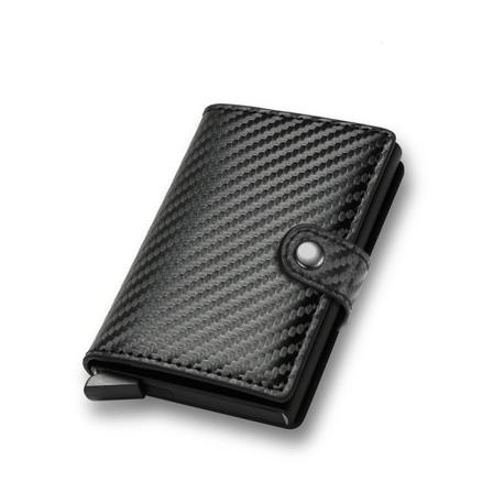 Kulfiber Kreditkort Holder Tegnebog Mænd Smart Metal Tynd Slim