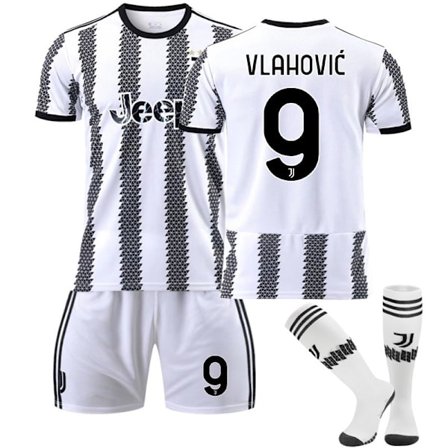 22-23 Ny version Juventus nr 7 Hovey nr 10 Pogba 22 Di Maria 10 Dybala fotbollströja set