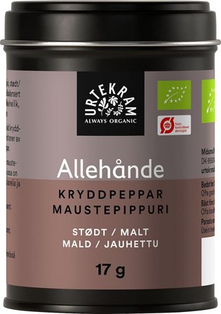 Urtekram Allehånde stødt Ø, Helse & Madvarer, Krydderier, Øvrigt