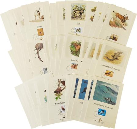 WWF - Pakke med 35 forskellige officielle proof versioner