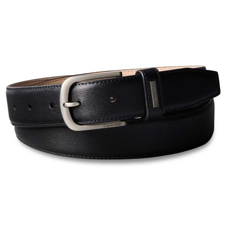 Calvin Klein | Black & Brown Leather Belt for Men - Leather Belts