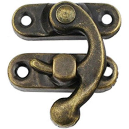 IC Sett med 20 antikke bronselåshasper med høyre svingarm