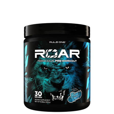 PWO med Koffein Rule One Proteins R1 Roar Electrolyte PWO 300 g, Blue Razz - Bodyman.dk