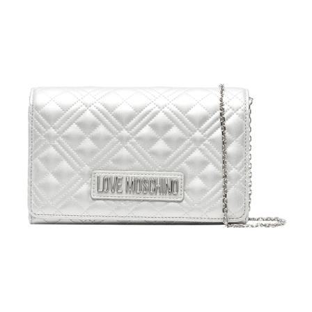Love Moschino Shoulder Tas , Grijs , Dames , Maat: ONE Size