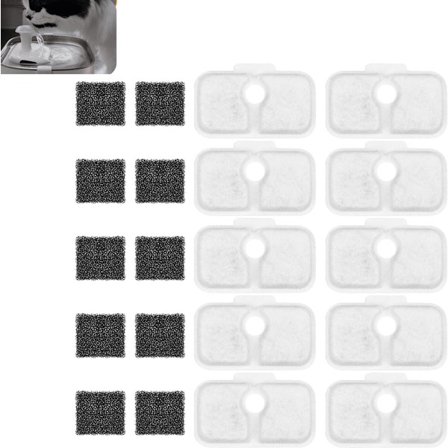 ING 10 kpl:n sarja, Vaihtosuodatin kissan juoma-automaattiin, Hiljainen kissan juoma-automaatin suodatin, Sopii kissan juoma-automaatteihin PLWF005/