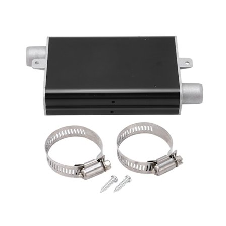 24 mm eksosrør lyddemper for parkeringsvarmer, aluminiumslegering, rett lyddemper for Eberspacher Airtronic D2 D4 D4S, svart