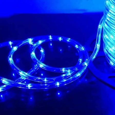 Lospitch 20 m LED-lysstreng udendørs IP20 lysstreng Blå 480 LED-slange, sort styreenhed med hukommelsesfunktion til dekoration, fest, fejring