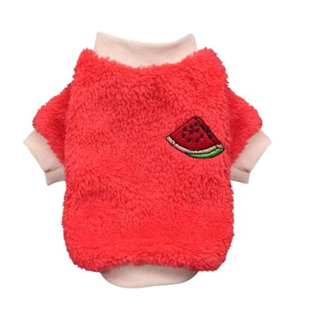 L Valp Hund Fleece Varm Tröja Jacka Liten Yorkie Chihuahua Katt Kläder