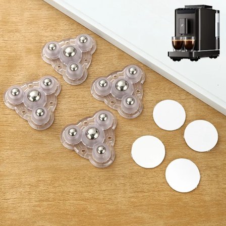 4 stk møbelkule 360 graders selvklebende sterk rulletransport møbler søppelbøtte oppbevaringsboks