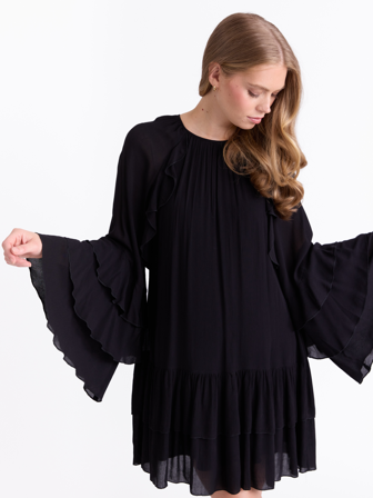 MATCH - Arles kjole - Donna - Str. 34 - Dame - Kjoler & Skjørt - Svart - 100% Viskose