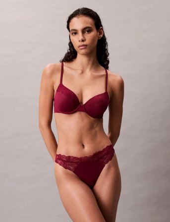 Calvin Klein Thong - Burgundy - S