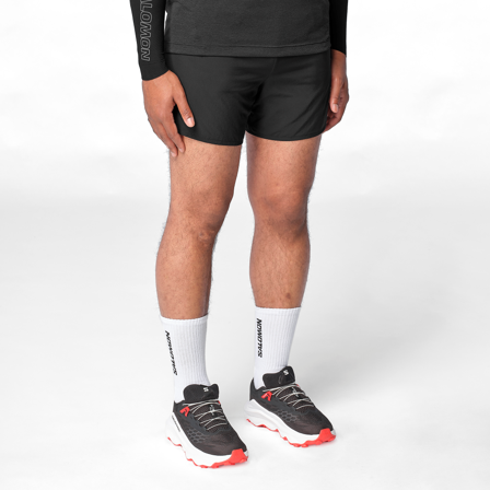 Salomon - Pantalones cortos Prendas Shkout Core Shorts 5" M - Deep Black