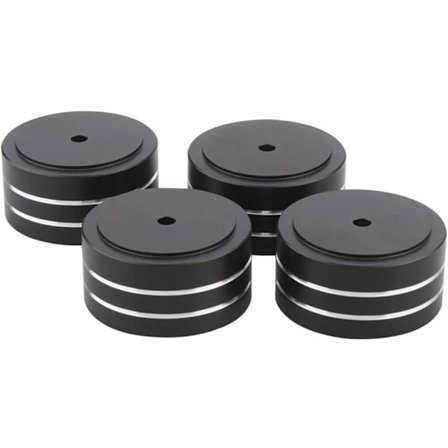 4 stk 40x20mm aluminium høyttalerisolasjonsføtter for høy fidelitet