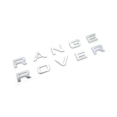 Range Rover Matt Silver Bogstaver Emblem Mærke Foran Eller Bagpå Til Vogue Sport Evoque