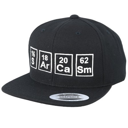 Iconic - Black Czapka Z Daszkiem - Sarcasm Black Snapback @ Hatstore