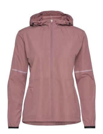 Kinthar W Jacket W/Hood Sport Women Sport Clothing Sport Outerwear Sport Jackets Sport Training Jackets Pink Endurance