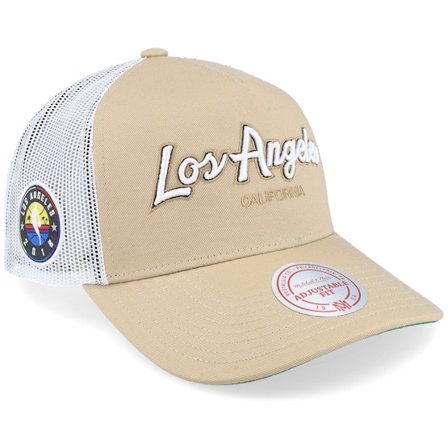 Mitchell & Ness - NBA - Beige - trucker - Cap - Los Angeles Lakers Sand/White Trucker - Hatstore