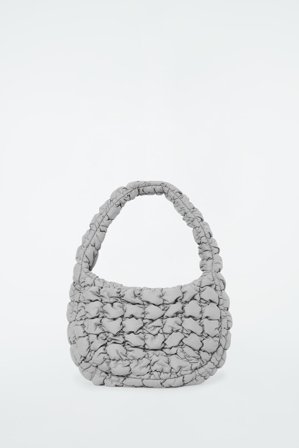 COS Women's Quilted Mini Bag in Grey