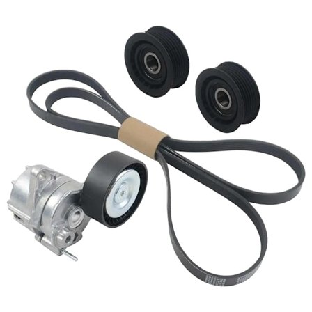 V-Ribbadremssats, inkluderar spännare, kompatibel med olika Mercedes Benz-modeller