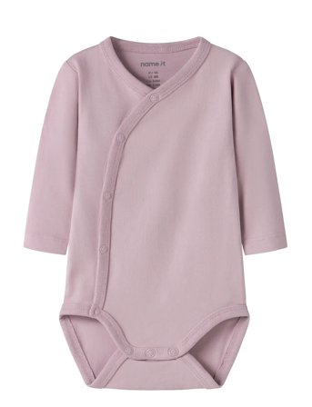 name it Nbfvulla Ls Wrap Body - Pink - 68