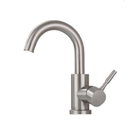 Harjattu kylpyhuonehana kaarevalta putkelta (ilman letkua)