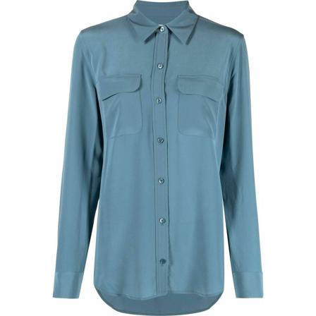 Equipment Shirts blå, Dam, Dam, Storlek: S